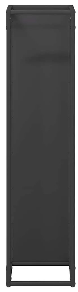 Suporte para lenha 25x25x100 cm aço laminado a frio preto