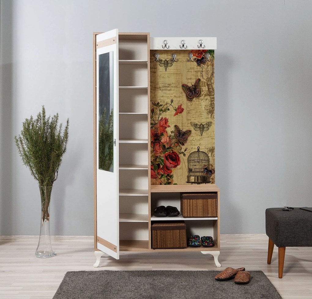 Hall Stand Inci – Carvalho Sonoma – 100x190x36 cm
