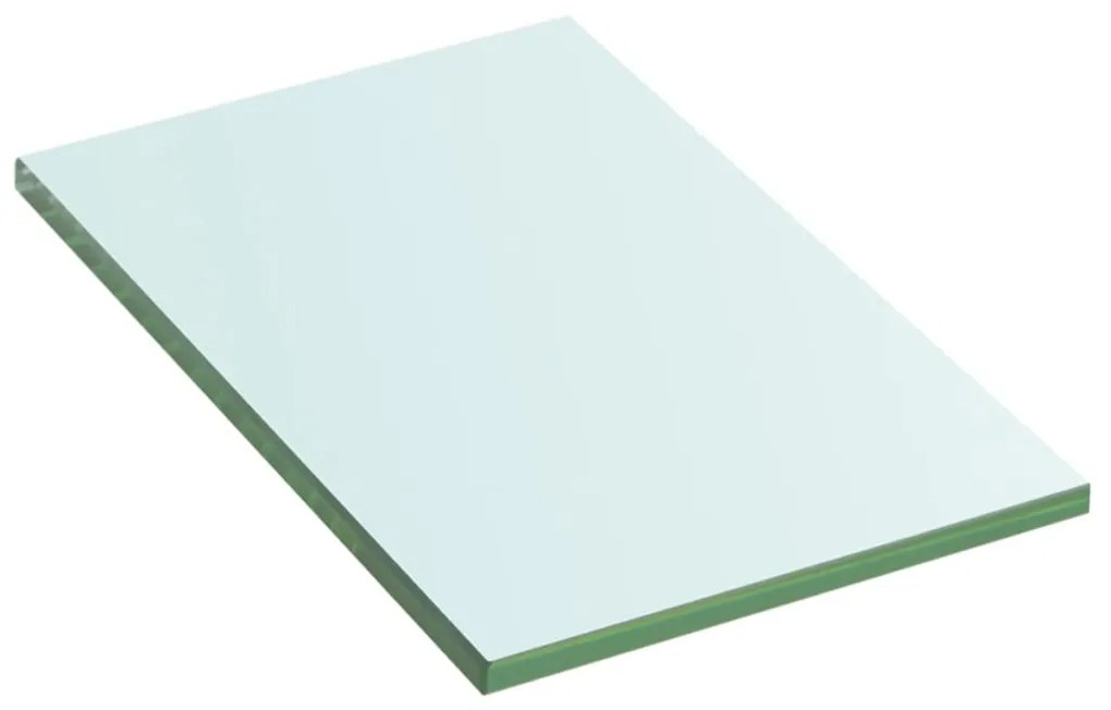 Prateleiras 2 pcs 20x12 cm vidro transparente