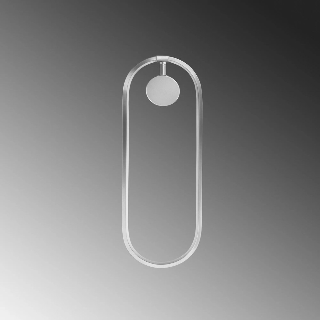 Candeeiro de Parede Can - Cromado - 17cm (Largura) x 48cm (Altura) x 1