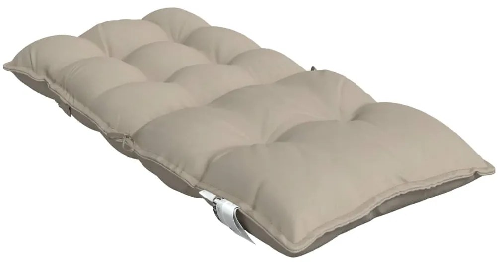 Almofadões cadeira encosto baixo 2 pcs oxford cinza-acastanhado
