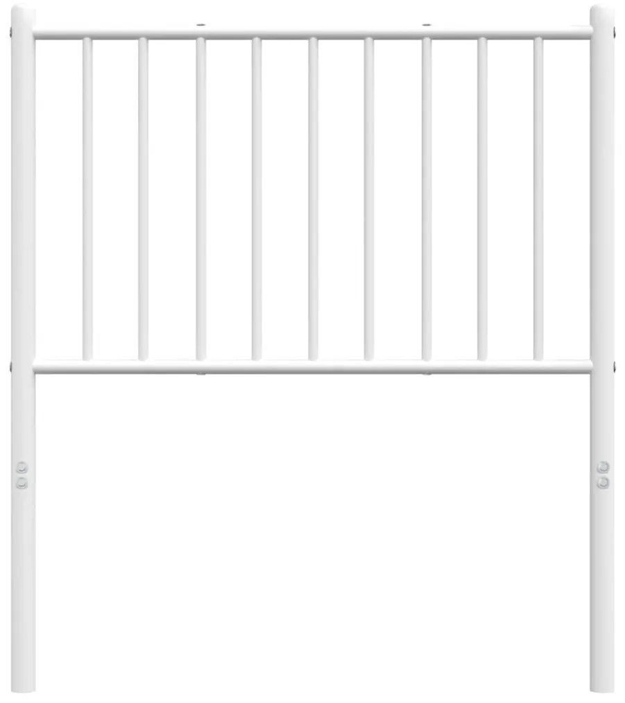 Cabeceira de cama 75 cm metal branco