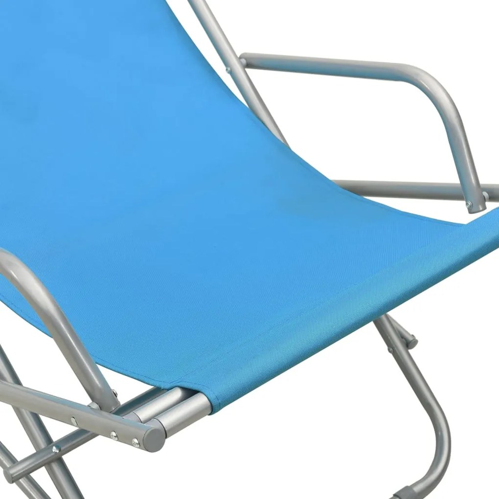 Cadeiras de baloiço 2 pcs aço azul
