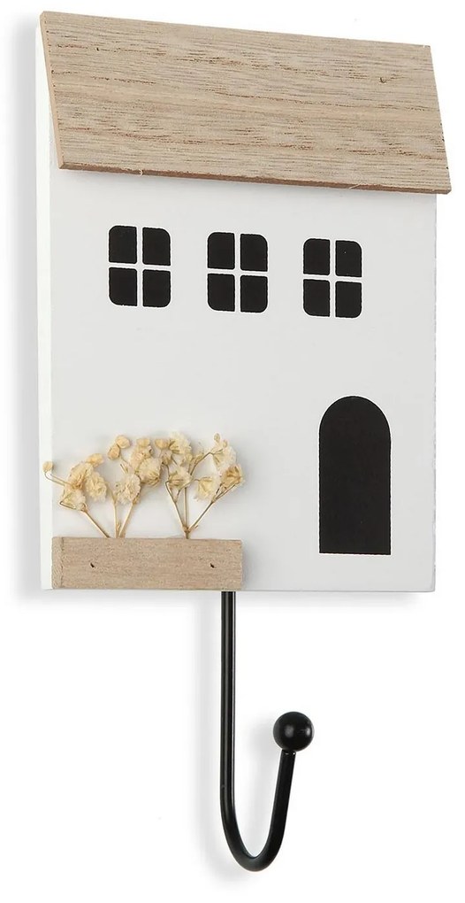 Bengaleiro House Branco Metal Madeira Mdf
