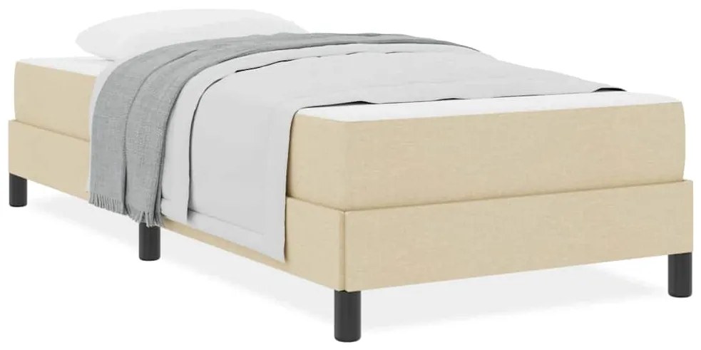 Cama Box Outros Creme 90 x 190 cm tecido
