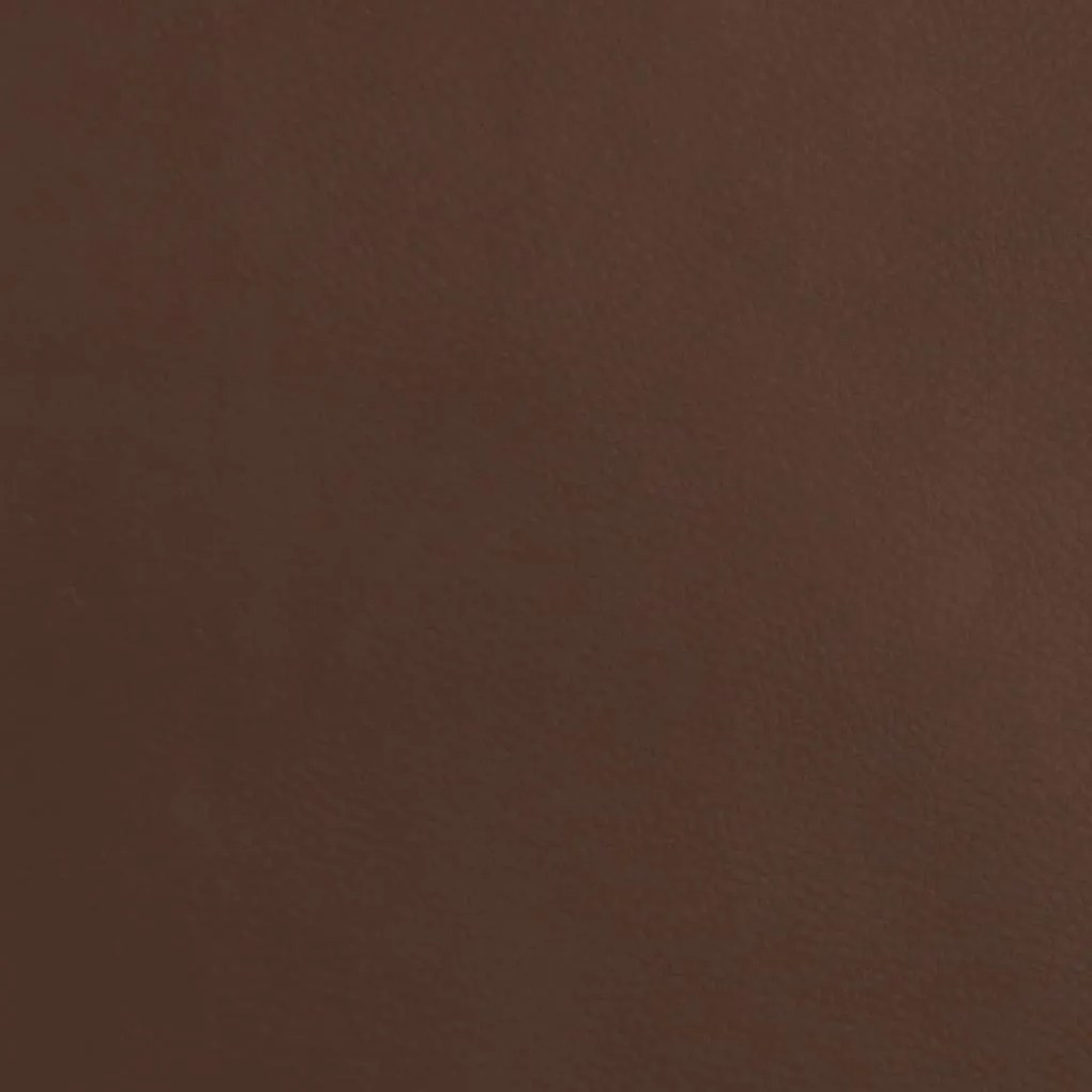Apoio de pés 45x29,5x35 cm couro artificial castanho