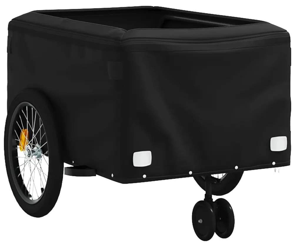Reboque para bicicleta 45 kg ferro preto