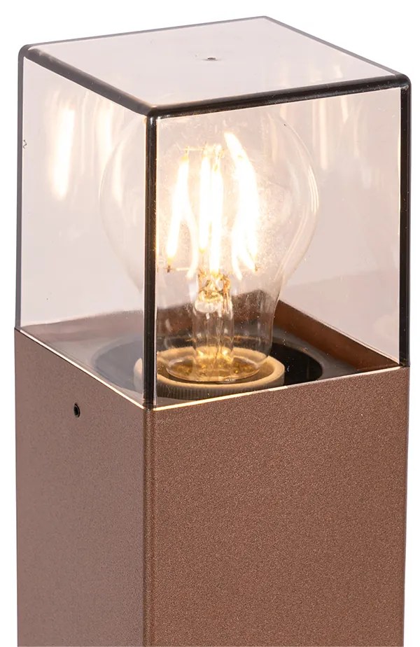 LED Candeeiro de pé exterior inteligente castanho ferrugem 70 cm com Wi-Fi P45 - Dinamarca Industrial