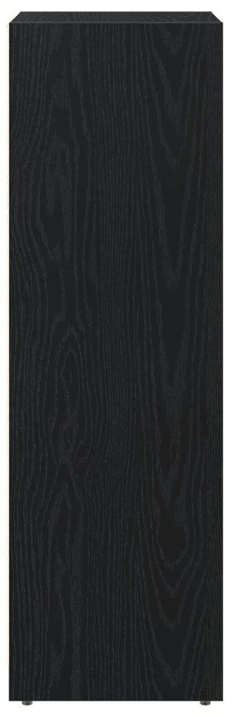 Armário de Casa de Banho vidaXL Preto Carvalho 30x30x95 cm Madeira de