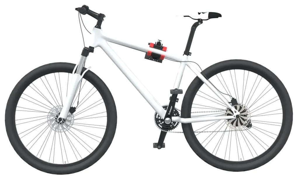 Suporte p/ reparar bicicletas de parede aço vermelho/azul