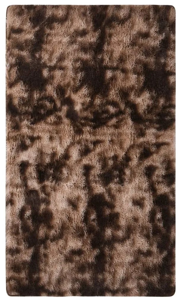 vidaXL Tapete shaggy 300x200 cm cinzento-acastanhado