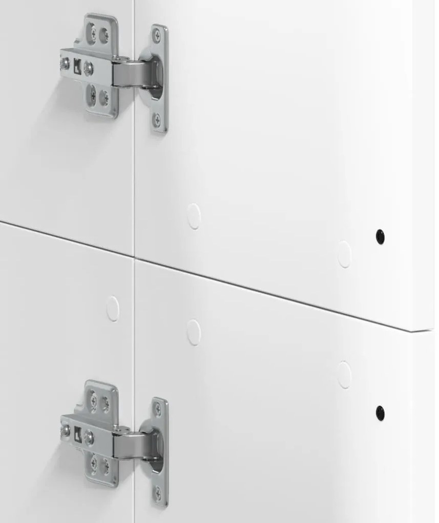 Aparador alto 60x35x180 cm derivados de madeira branco
