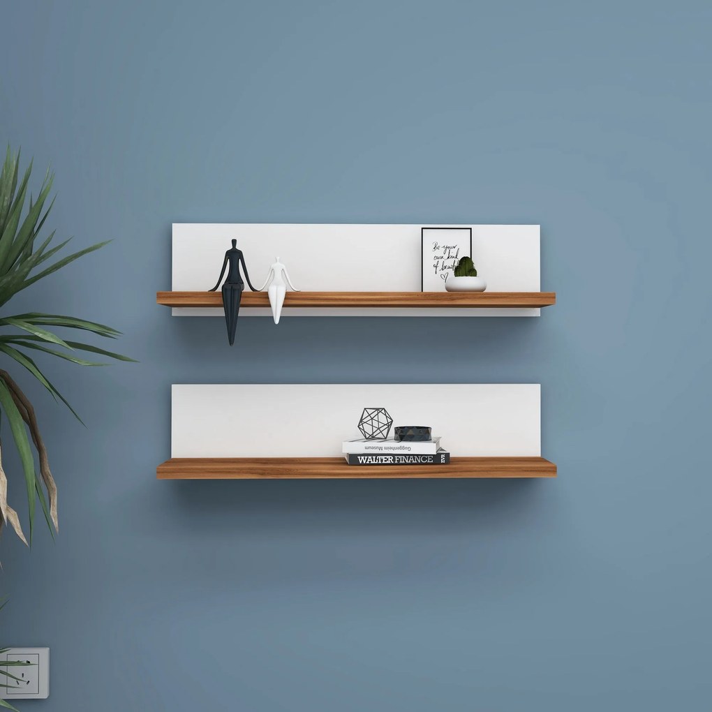 **** Prateleira de Parede Shelf – Branco – 60 cm x 15 cm x 13 cm (2 Pe