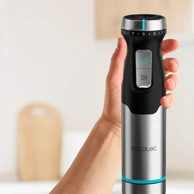 Varinha mágica Power Pulsar 2300MAX Cream&Crrush com potência máxima de 2300 W, Tecnologia Crossblades com lâminas de 4 folhas com revestimento de tit