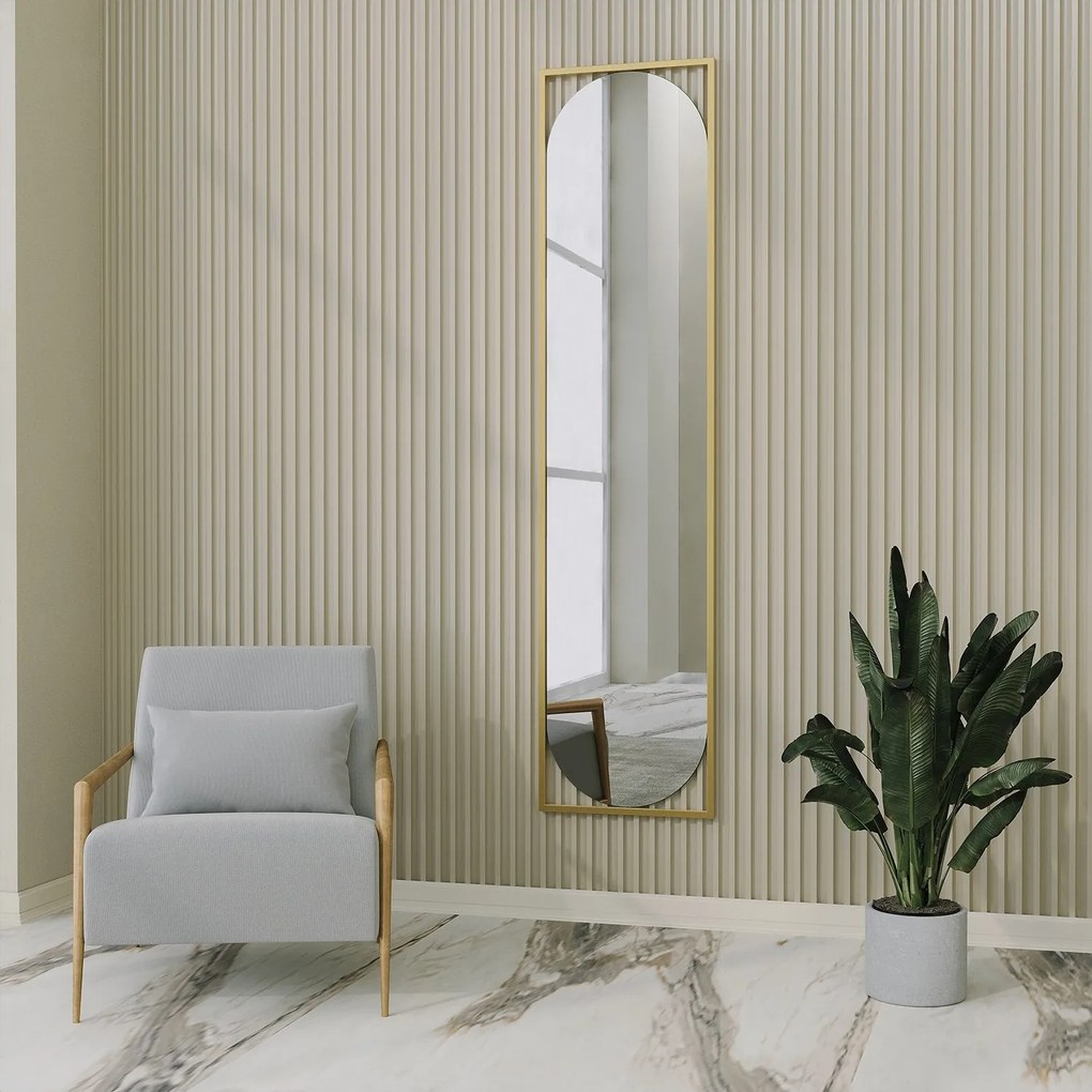 Espelho Henri – Dourado – 40 cm x 167 cm