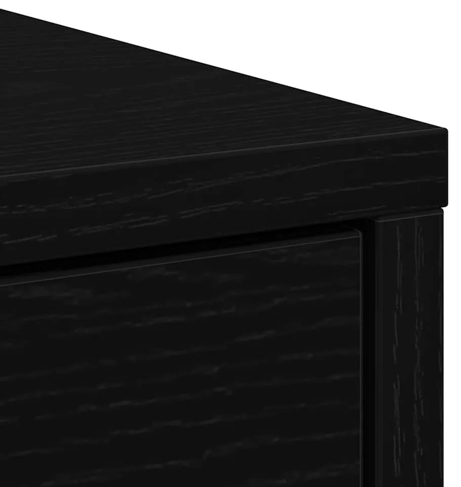 Aparador c/ gaveta 80x34x76 cm deriv. madeira carvalho preto