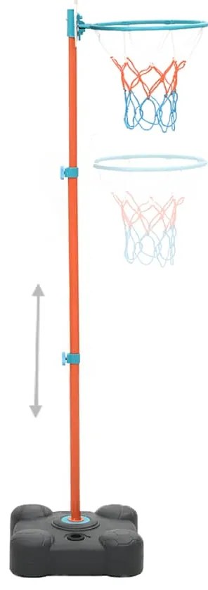 Conjunto jogo de basquetebol portátil ajustável 109-141 cm
