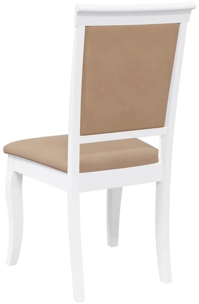 Cadeiras de jantar com almofadões 2 pcs madeira maciça branco