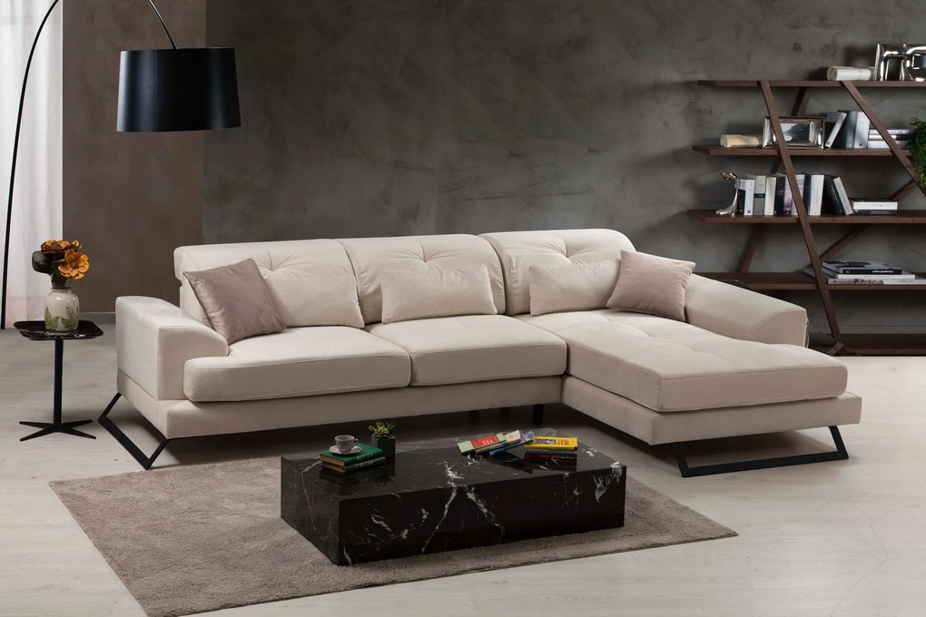 ****
Sofá de canto Frido – Ecru – 190 x 304 cm
**