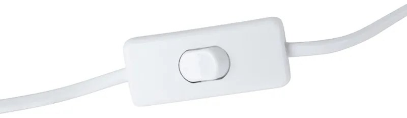 Candeeiro de Mesa Retro Branco com Bronze 38cm - Milou