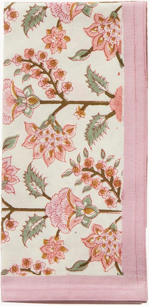 Guardanapos em algodão artesanal Gita, conjunto de 4