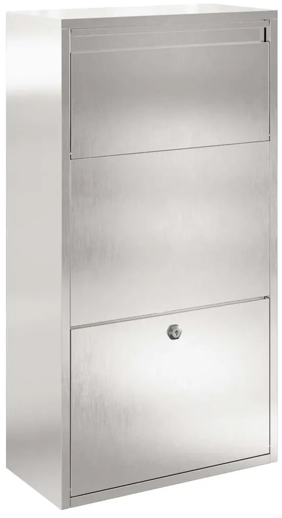 Caixa de Entrega de Pacotes 44x22x82 cm Aço Inoxidável