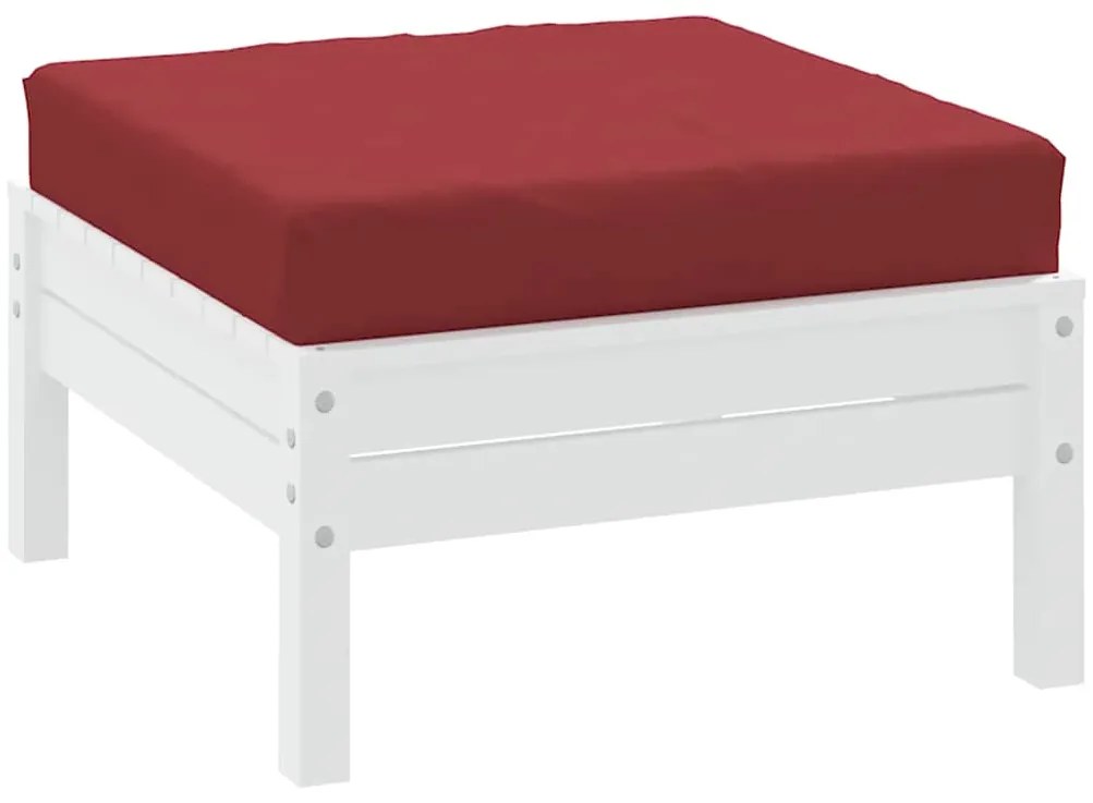 Almofadão p/ móveis de paletes 60x60x9,5 cm oxford vermelho-tinto