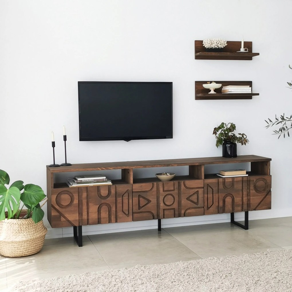 Unidade de TV Aristo – Nogueira – 170x40x30 cm