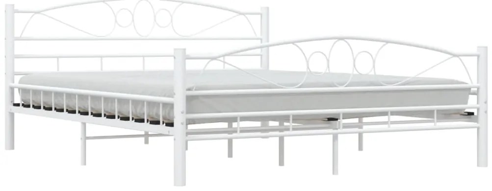 Estrutura de cama 160x200 cm metal branco