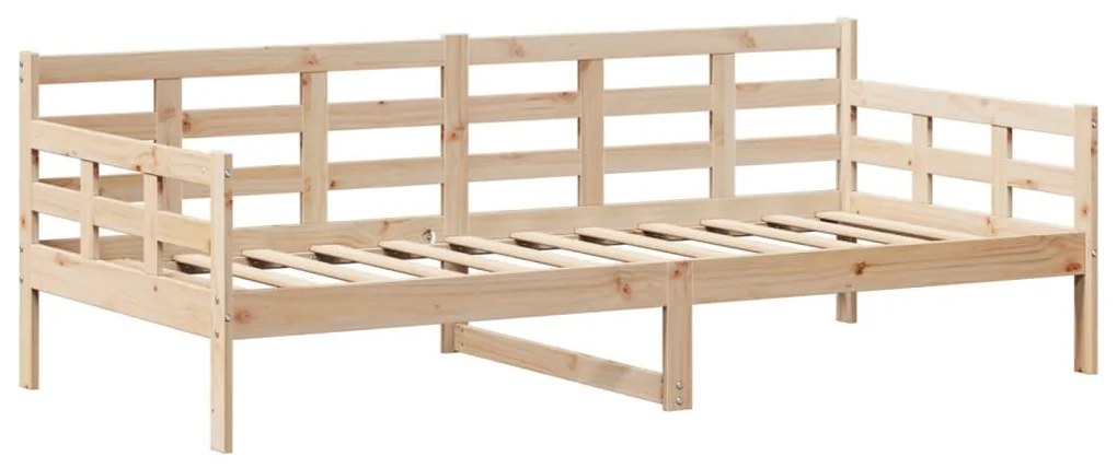 Sofá-cama com telhado 90x200 cm madeira de pinho maciça
