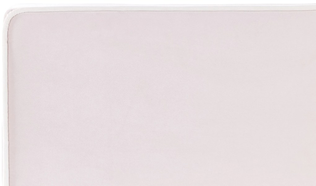Cama de solteiro em veludo rosa 90 x 200 cm TEENIE Beliani