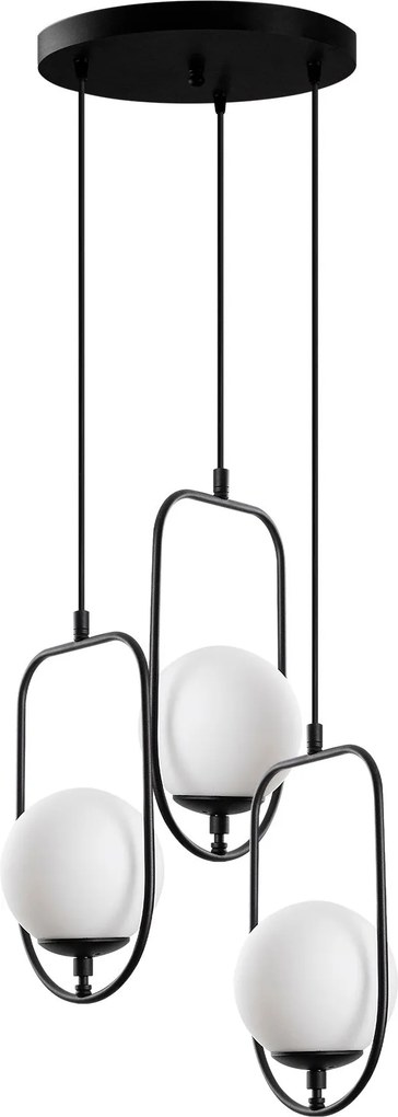 Candeeiro de Teto Skew – Preto – 55 cm x 185 cm