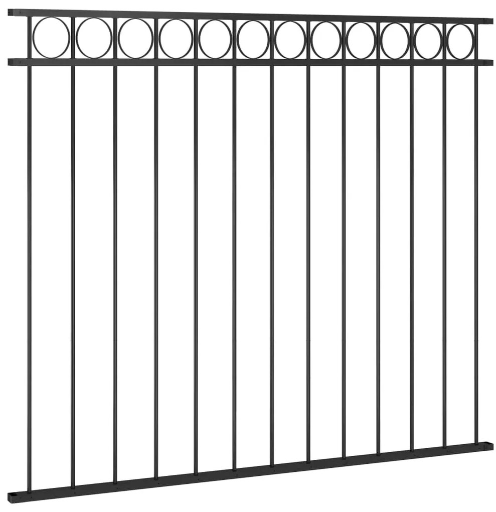 Painel de vedação 1,7x1,5 m aço preto