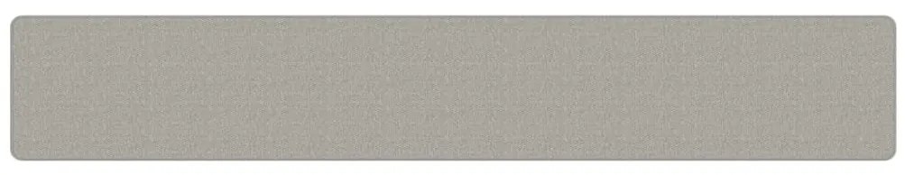 Tapete/passadeira 50x300 cm aspeto sisal cinzento-acastanhado