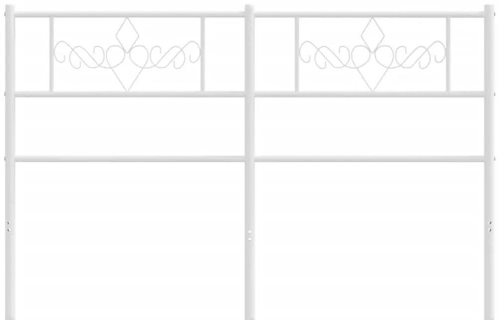 Cabeceira de cama 120 cm metal branco
