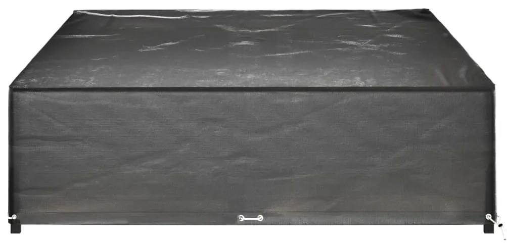 Capas p/ mobília jardim 2 pcs 16 ilhós 325x205x60 cm retangular
