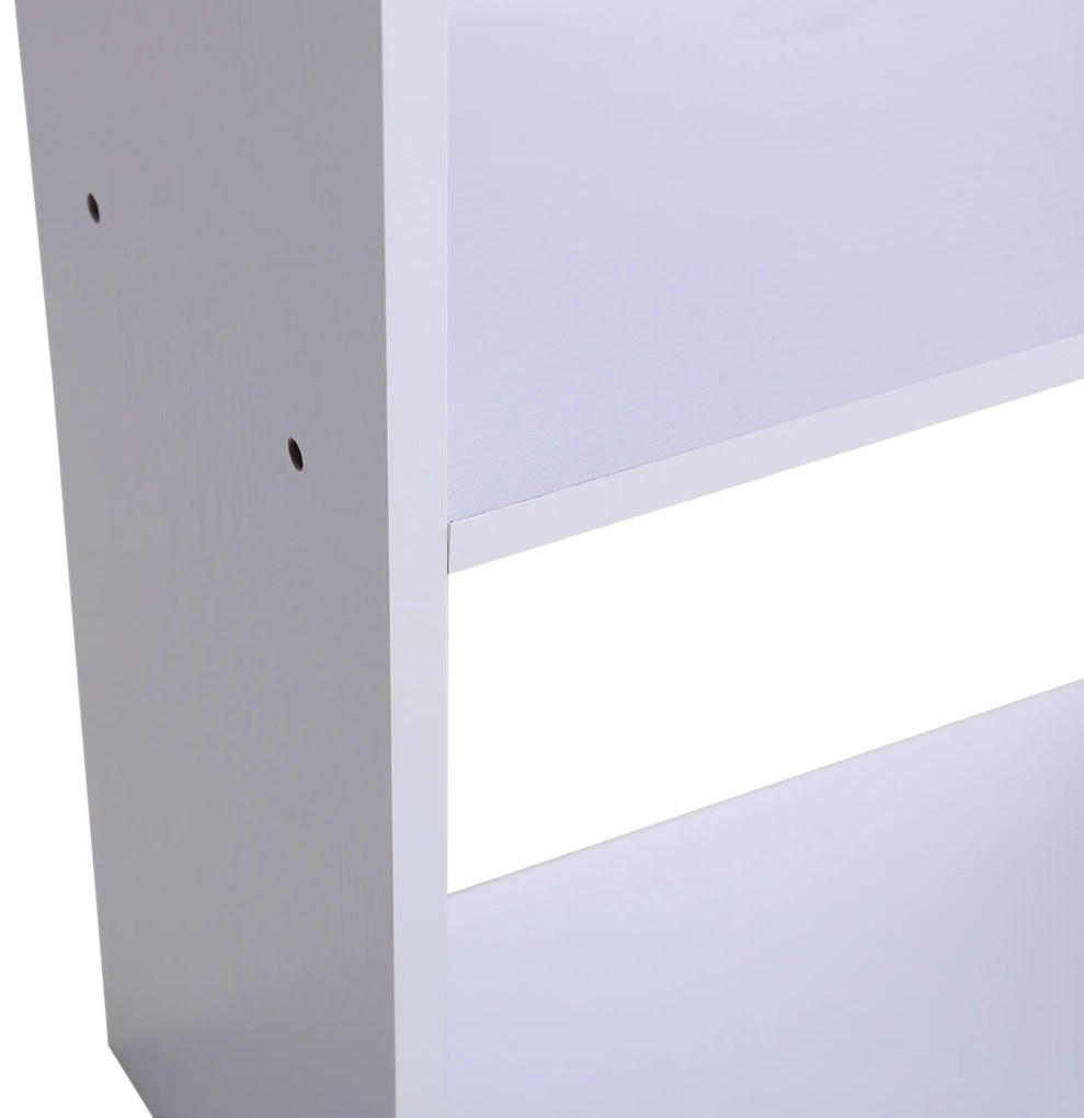 Secretária para Computador com Estante de Prateleiras para Casa Escritório Mobiliário de Escritório 120x55x120 cm