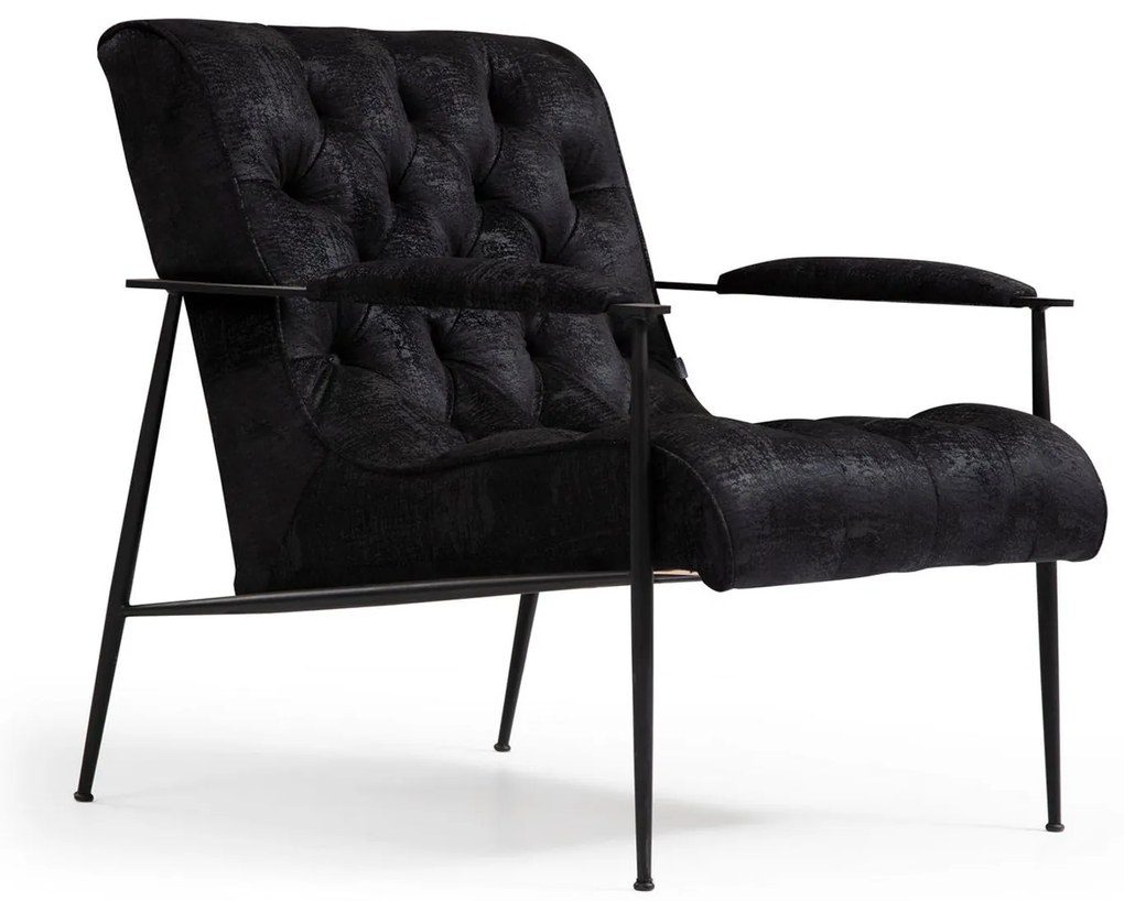 Cadeira Wing Matilda – Preto – 75x80x85 cm