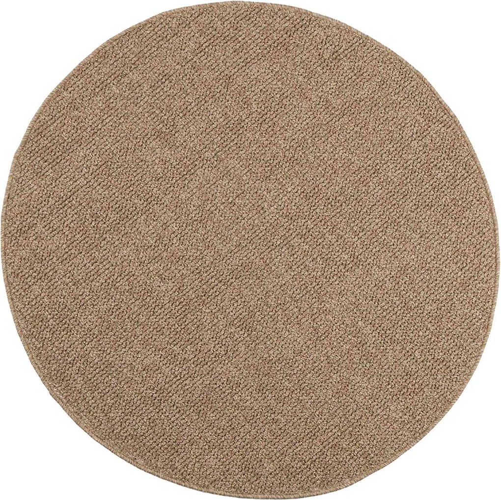 vidaXL Tapetes de área Redondo HUARTE Natural Ø 160 CM Poliéster