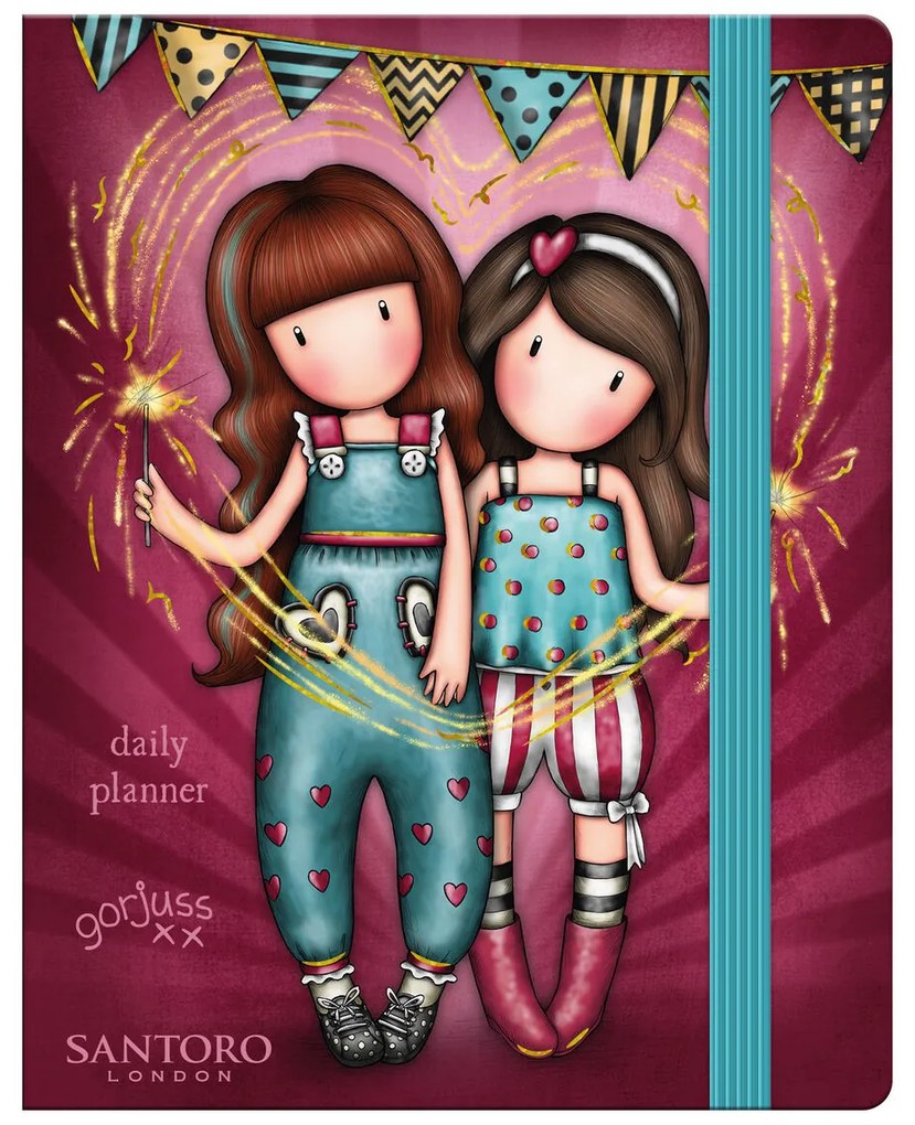 Agenda Gorjuss Fireworks (11.5 X 14.5 X 2 cm)