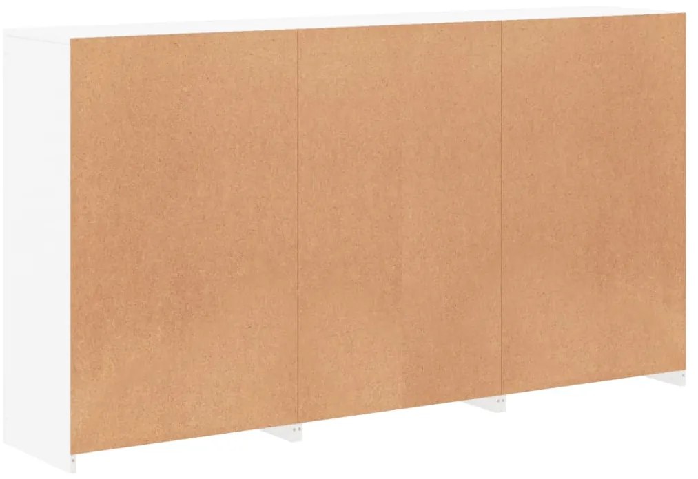 Aparador com luzes LED 181,5x37x100 cm branco