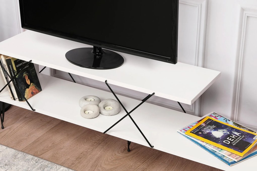 Móvel TV Street – Branco – 120 cm x 40 cm x 30 cm