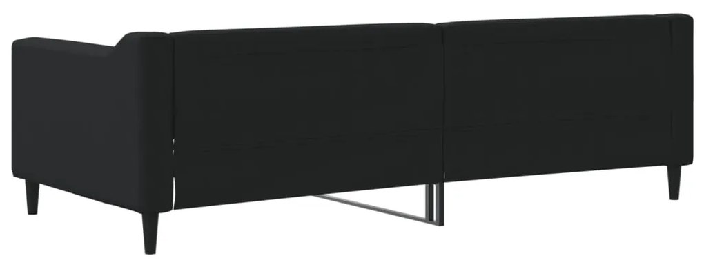 Sofá-cama 90x200 cm tecido preto