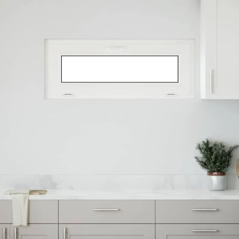 vidaXL Janela de porão RISOR 110x40 cm basculante 3 vidros antracite