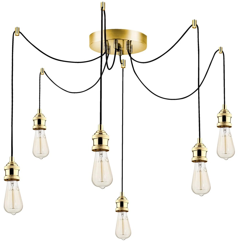 Candeeiro Suspenso Kabluni – Dourado – 126 cm