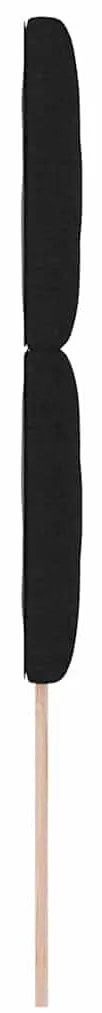 Cabeceira LED vidaXL Design de Blocos de Diamante Preto 90 cm Tecido