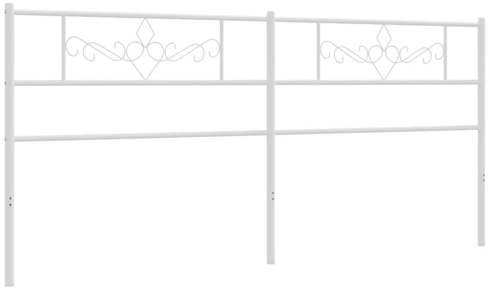 Cabeceira de cama 193 cm metal branco