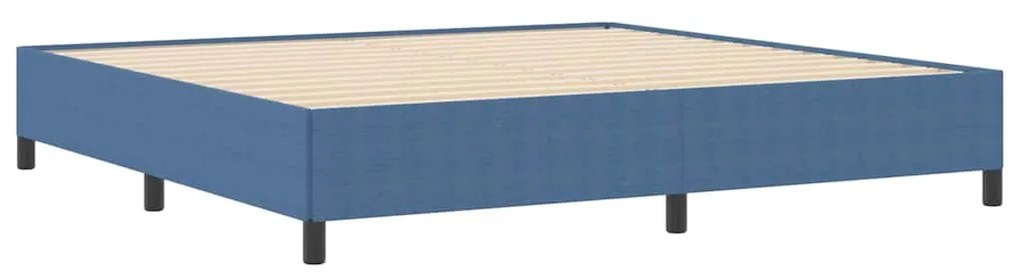 Cama vidaXL Azul 200x200 cm Tecido Corduroy
