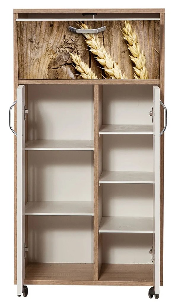 Armário Multiuso Kiler – Carvalho Sonoma – 60x116x36 cm