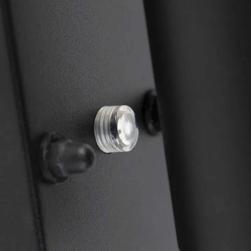 Candeeiro de parede exterior preto 2 luzes IP44 com sensor crepuscular - Duo